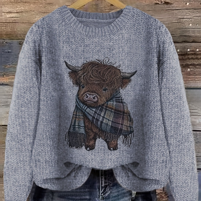 Cute Thick Needle Women's Sweater