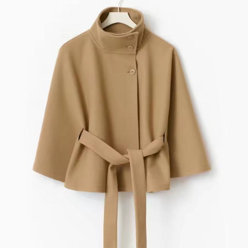 Winter High Neck Batwing Sleeve Coat 🧥