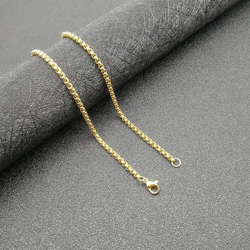 Titanium Steel Gold-plated Diamond Jesus Pendant Necklace