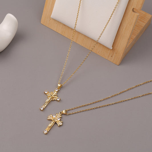 Cross Jesus Personality Cold Wind Necklace Retro