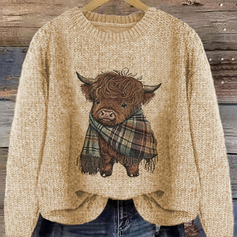 Cute Thick Needle Women's Sweater