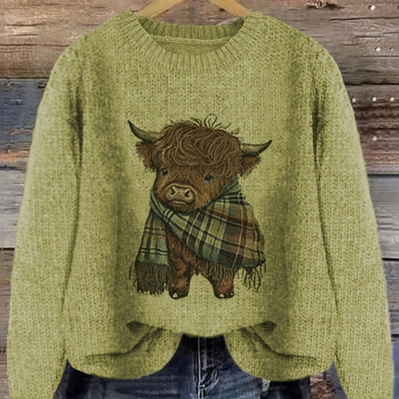 Cute Thick Needle Women's Sweater