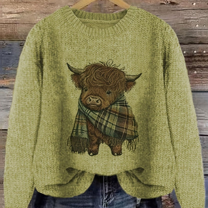 Cute Thick Needle Women's Sweater
