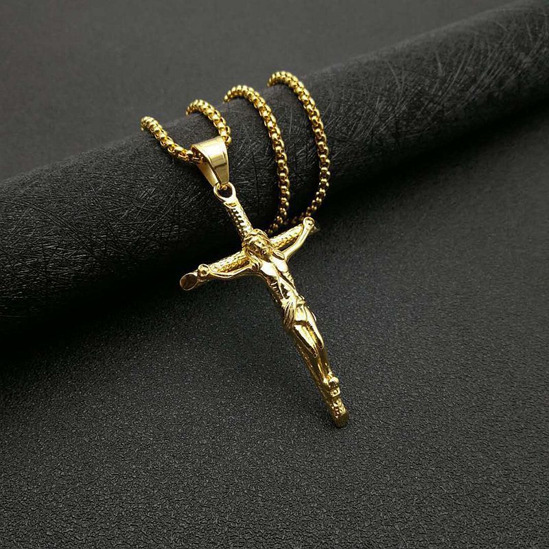 Titanium Steel Gilded Jesus