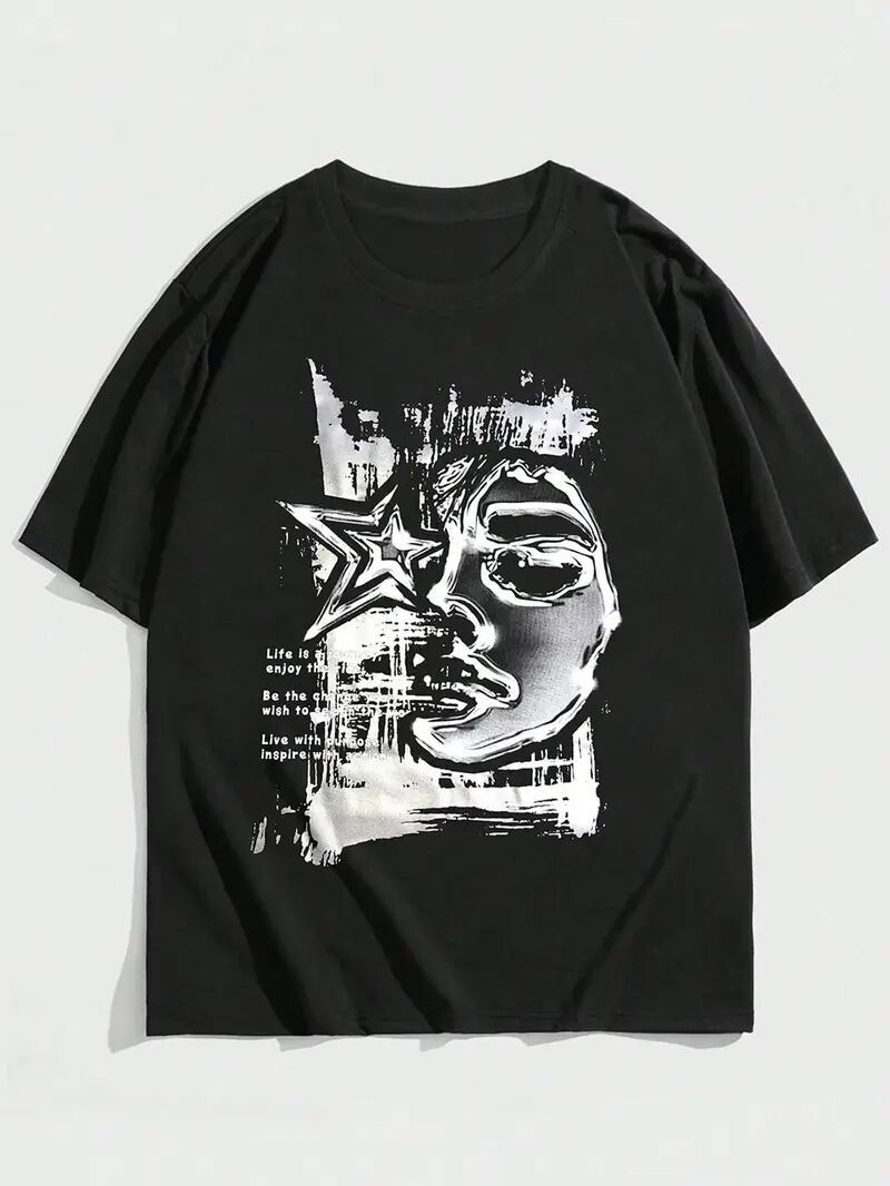 Men's Printed Short-sleeved T-shirt