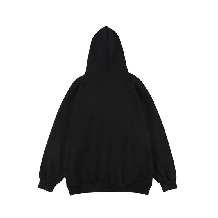 Men And Women Vintage Street Loose Couple Hooded Jacket