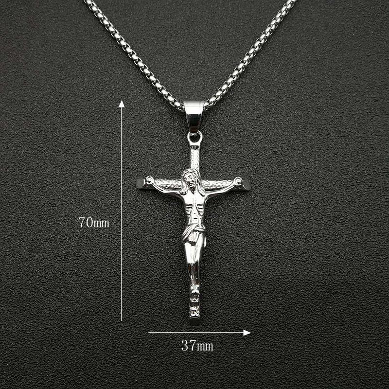 Titanium Steel Gilded Jesus