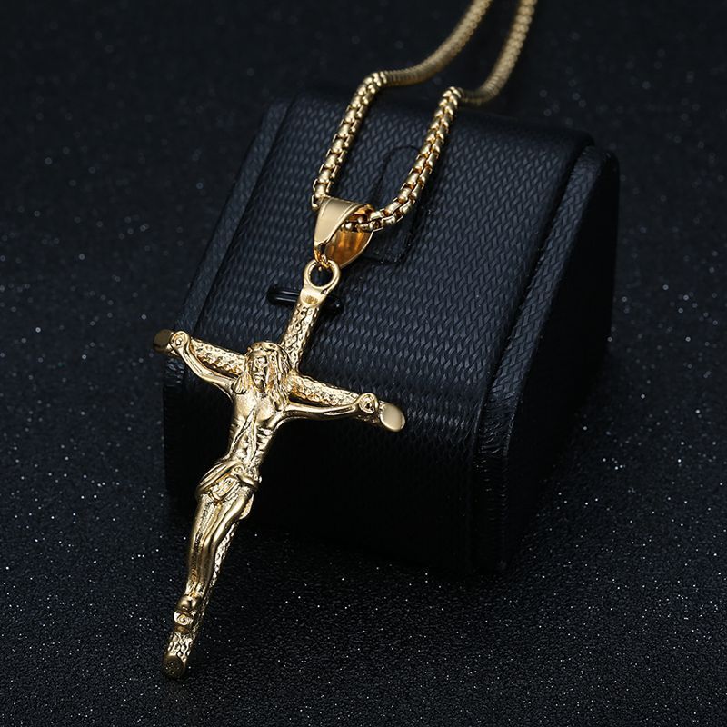 Titanium Steel Gilded Jesus